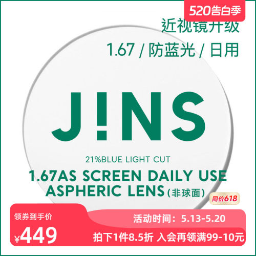 普通近视镜升级带度数镜片1.67