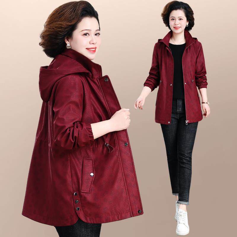 中年妈中妈春秋季外套女新时尚洋气HUK款长中款老年风衣大码上衣,个性定制/设计服务/DIY,工作服/校服/商务服定制/加工,淘宝优惠券,粉丝福利购,淘宝优惠卷