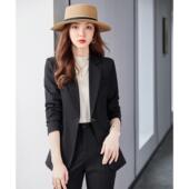 时工作服气尚质名装 套洋QF7060气西显高两件套职业装 女新款 媛小香