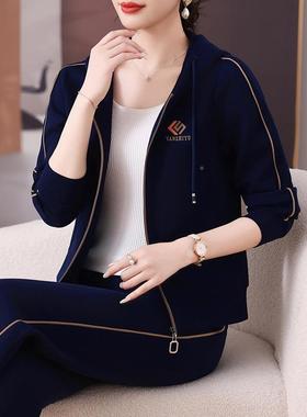 岁多妈秋KQ—9022装外套新款大码休妈闲衣洋气中卫老年运动服套装