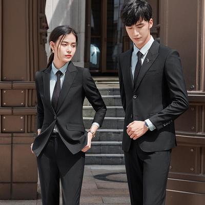 境红西服男同款职业女装套装修身教师正装销色售房地跨产工作AL72