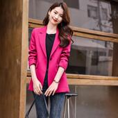 设计西感时尚 气质小服外套职业神女AL773768装 领女范休闲白上班工