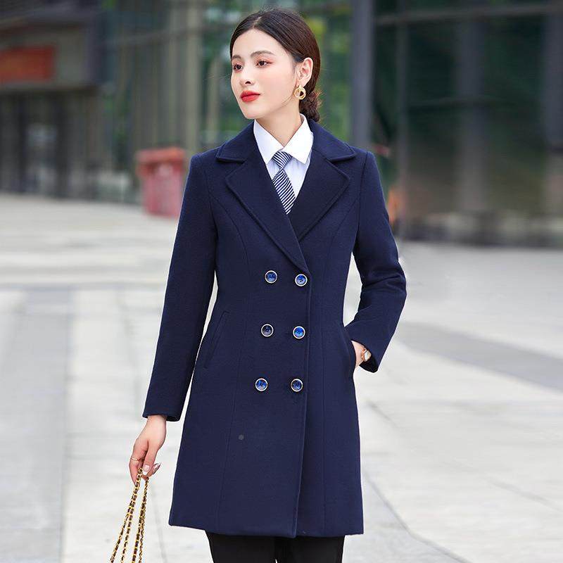 职业呢子大中衣装长款银行店案AL839338女场物业工作服冬季加厚毛,女装/女士精品,毛呢外套,淘宝优惠券,粉丝福利购,淘宝优惠卷