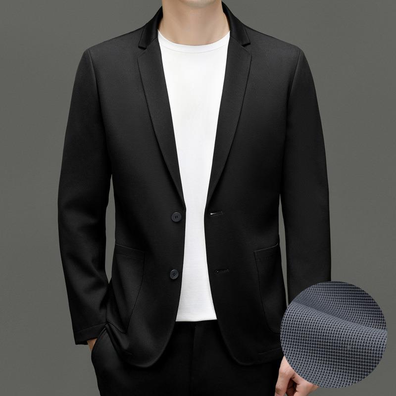 西秋冬西男装年士休闲中青高品质商2303-PP务休闲外套简约修身小