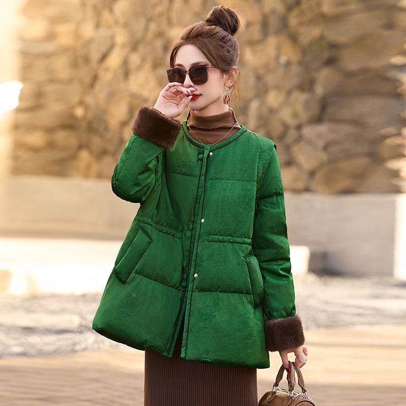 修中身新ZQ80-120款式提花羽服冬季中长抽绳显瘦白鸭绒时尚外绒套,女装/女士精品,羽绒服,淘宝优惠券,粉丝福利购,淘宝优惠卷