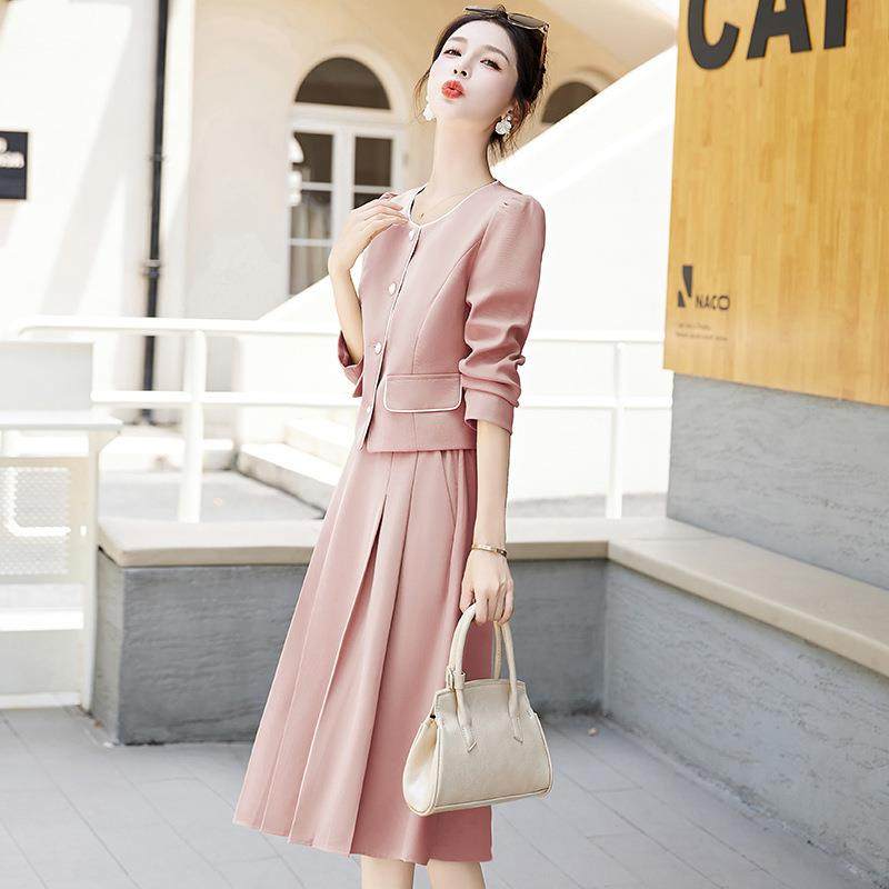 时尚套装冬季套款女装韩版修身秋外套LT2366-0中新长裙两件裙,女装/女士精品,时尚套装,淘宝优惠券,粉丝福利购,淘宝优惠卷