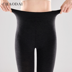 打底裤 竖条纹纯色连裤 女裤 冬保暖厚袜子冬季 袜 袜春秋款 超代羊毛裤