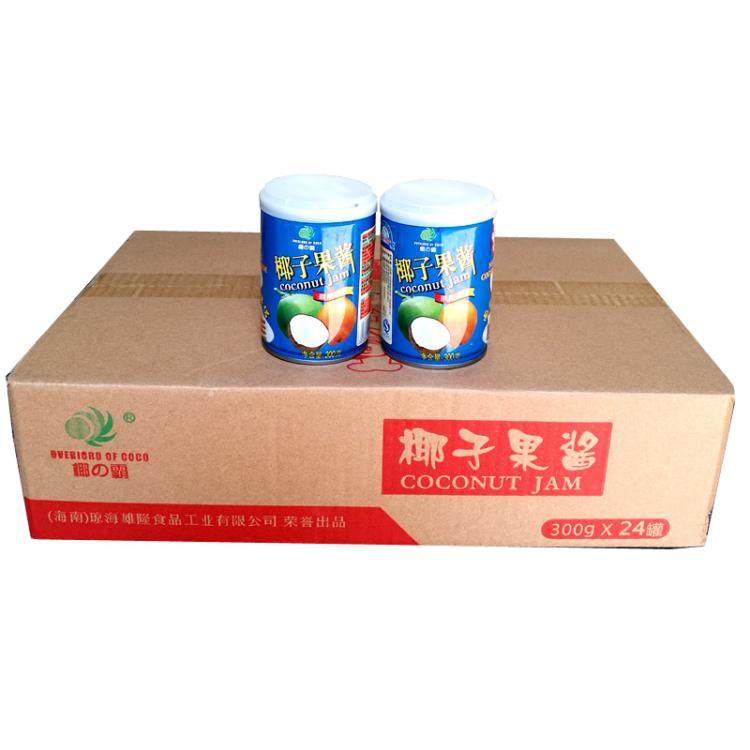 包邮椰霸椰子果酱300g克X24瓶/1箱烘焙面包蛋糕店居家DIY糕点调料