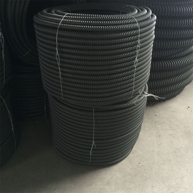 hdpe埋地碳素波纹管螺纹塑料管电缆电线保护管地埋穿线管