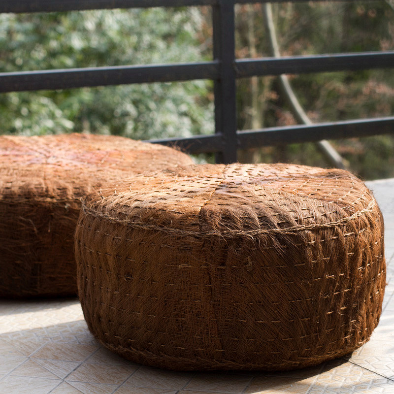 全山棕蒲团久坐圆墩打坐垫地上鼓凳禅修磕头静坐中式家用茶室品茗