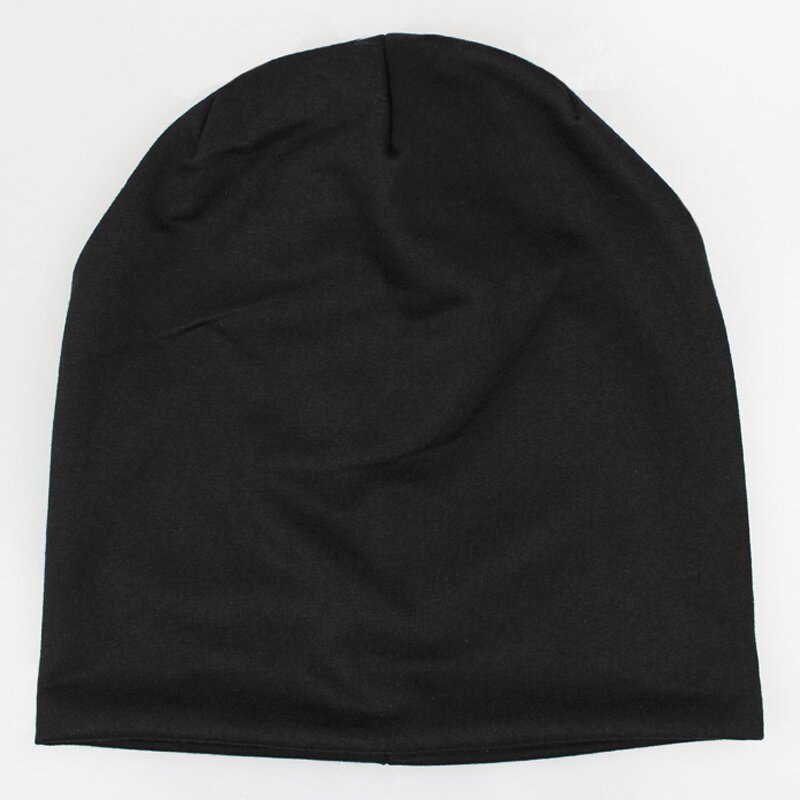 帽子男女通用棉布帽子光身无标套头帽春秋季薄款帽保暖堆堆包头帽