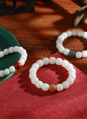 白玉菩提根手串绕指柔手链