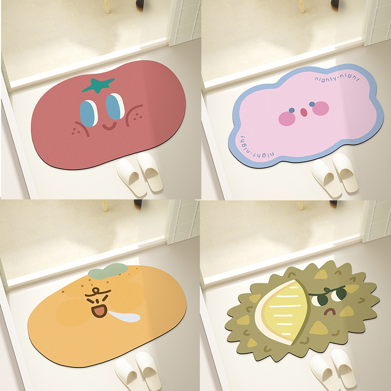 家用厕所浴室地垫米娜春天硅藻泥