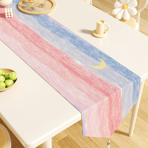 奶油桌旗保护垫子鞋柜台面装饰布