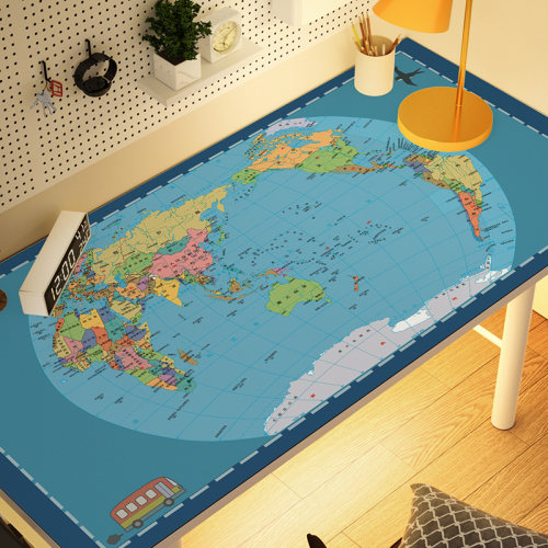 米娜春天地世界图书桌垫防水桌布