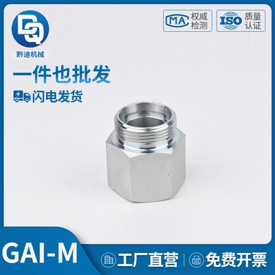 派克标准GAI-M公制H型转公制内丝螺纹直通液压过渡压力表转接头