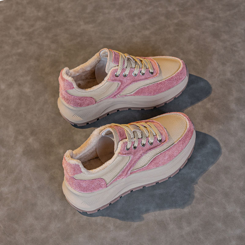 品牌加绒冬天鞋子女2025新款薄款