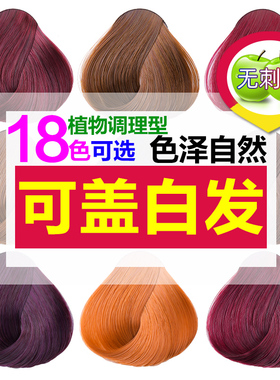 【遮盖白发】栗棕色黑茶色板栗色金黄色浅金色奶茶色五贝子染发剂