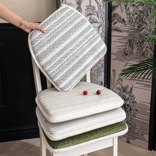 雪尼尔坐垫椅子四季通用