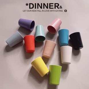 A5材料小杯子儿童小杯子刷牙杯直筒杯奶杯简约纯色宝宝健康小杯子