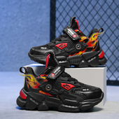 子男孩跑步鞋 ABC 皮面防水中大童 冬季 儿童鞋 XZPQ男童运动鞋 春秋款