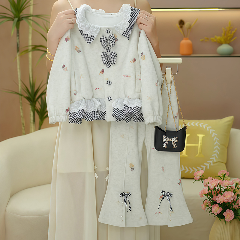 女童休闲套装春秋新款