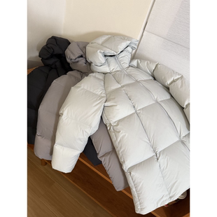 超蓬松保暖中长款 260g大朵白鹅绒 连帽羽绒服 冰雪大鹅 muzi