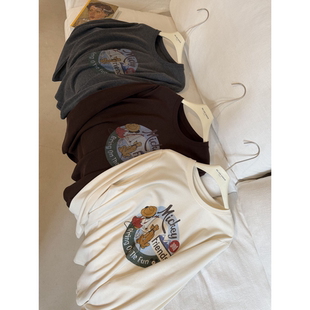 印长袖 高克重软糯糯双面绒加厚保暖数码 T恤 布鲁托tee muzi