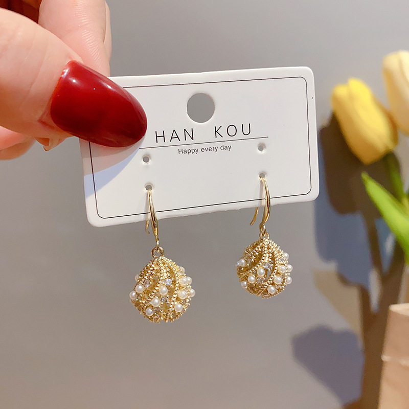 Enchanting factory S925 Silver needle temperament Earrings court Fengshui Earrings Retro fashion Pearl Jewelry wholesalein the Accessories/Fashion Jewelry, Earring , Earrings  category - from Buy2taobao.com to provide professional Taobao agent buy service
