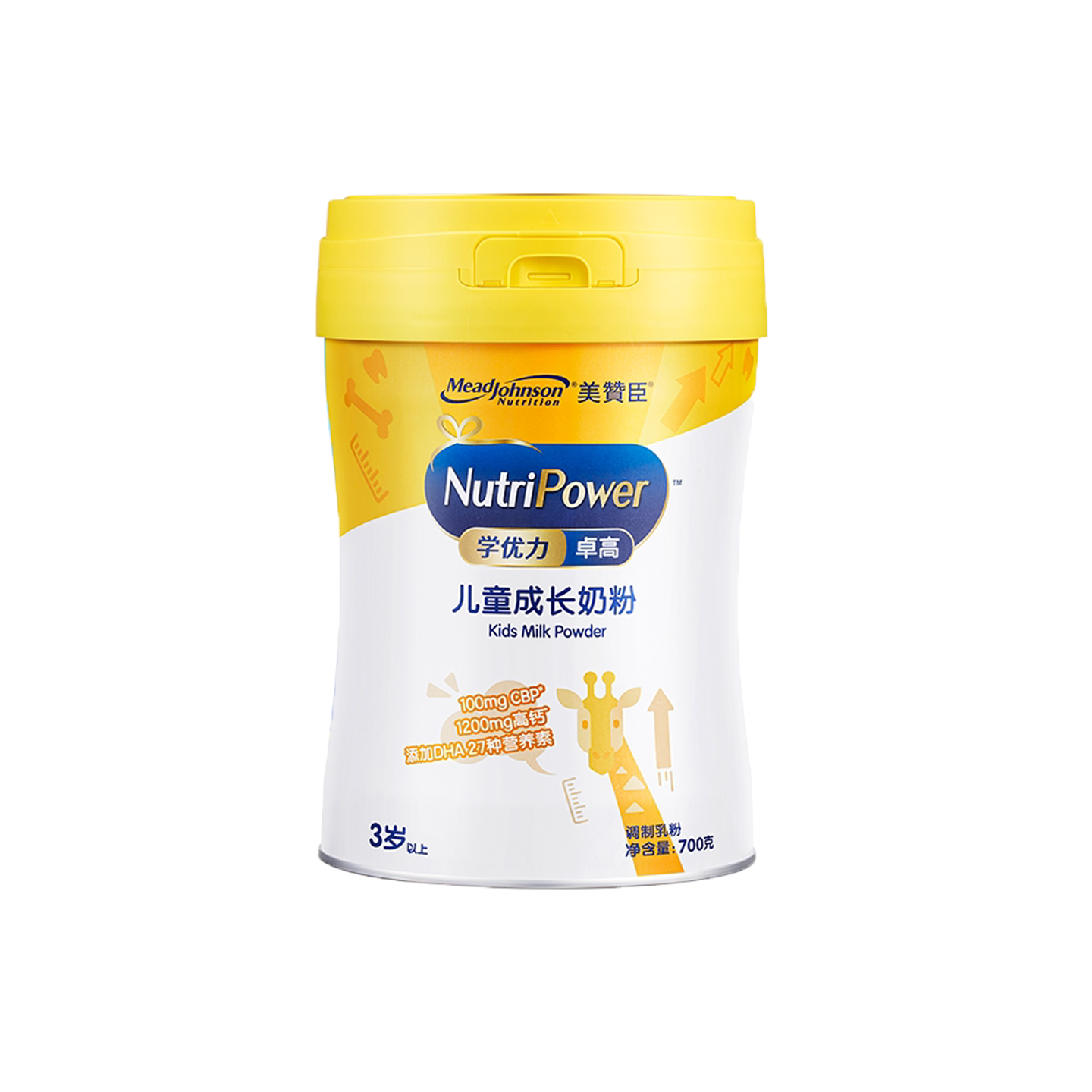 美赞臣学优力卓高4段3岁以上高钙儿童营养配方奶粉 700g*1罐