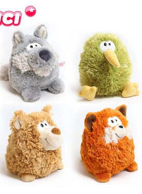 NICI德国礼祺毛绒玩具翻转公仔森林动物朋友狐狸几维鸟小熊狼羊