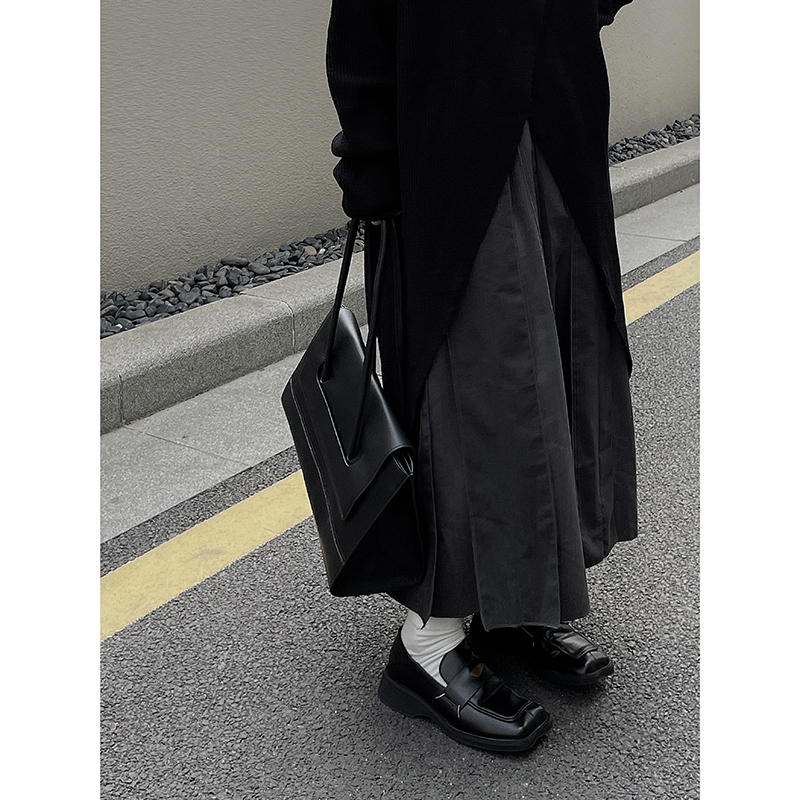 山本风暗黑系不规则半身裙百搭日