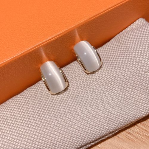 小众猫眼石百搭森系耳环