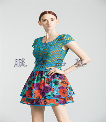 箩伦诗新款春夏专柜正品高贵典雅精品连衣裙SF10728E