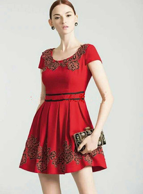 2023春夏新款女装中国风气质连衣裙洋装10505E专柜正品