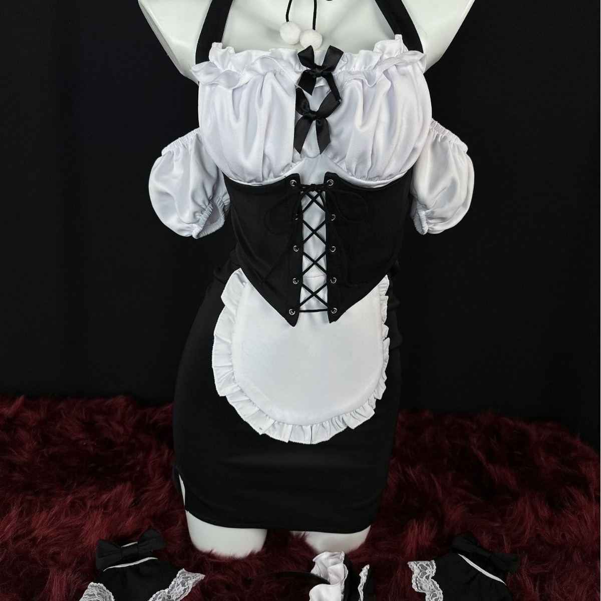 惹火兔新款情趣内衣日系女仆秘书装性感包臀睡裙制服诱惑套装8705