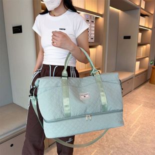 旅行包新款 仓包登机单肩包瑜伽分离待产手提袋干湿 大容量加厚包鞋