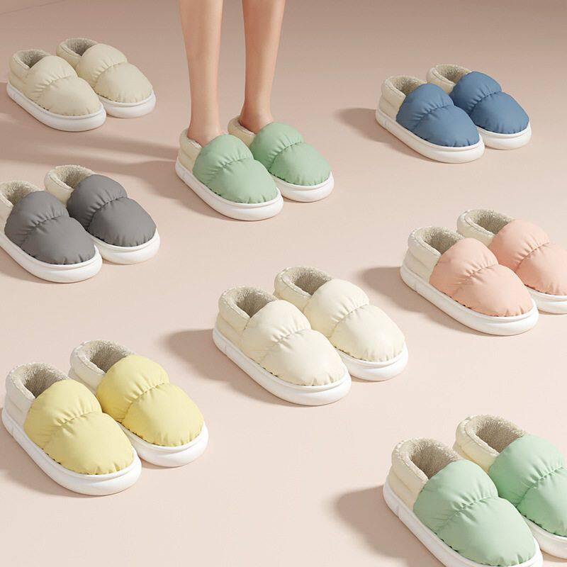 凉拖鞋夏款透气厚底拖鞋男包防水冬季棉女家居保暖棉鞋跟男士室内