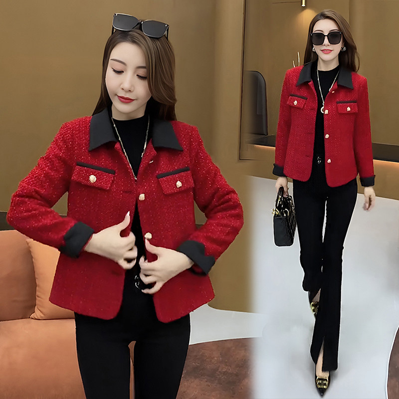 高级感气质小香风短外套女士春秋款2026新款爆款时尚减龄欧货上衣