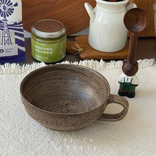 一家小店 装啥都好看 日式手作侘寂风早餐杯 酸奶碗 水果沙拉碗