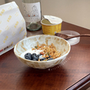 侘寂风手捏大饭碗 一家小店 景德镇粗陶 我 麦片碗 酸奶碗很好看