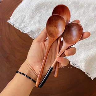一家小店 圆头圆脑 日常好用 日式实木勺吃饭拌饭勺 干饭勺