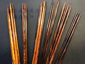 实木棒针南美酸枝套装 长30cm 毛衣针编织针diy棒针精品无打磨5根装