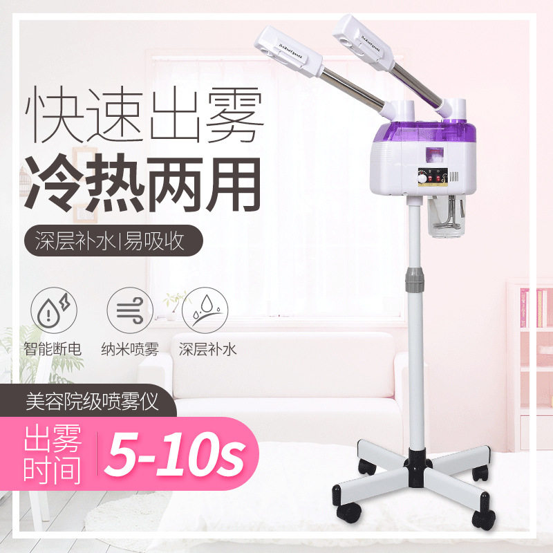 双管冷热喷雾机美容院家用冷热喷雾补水仪蒸脸美容仪脸部护理仪器