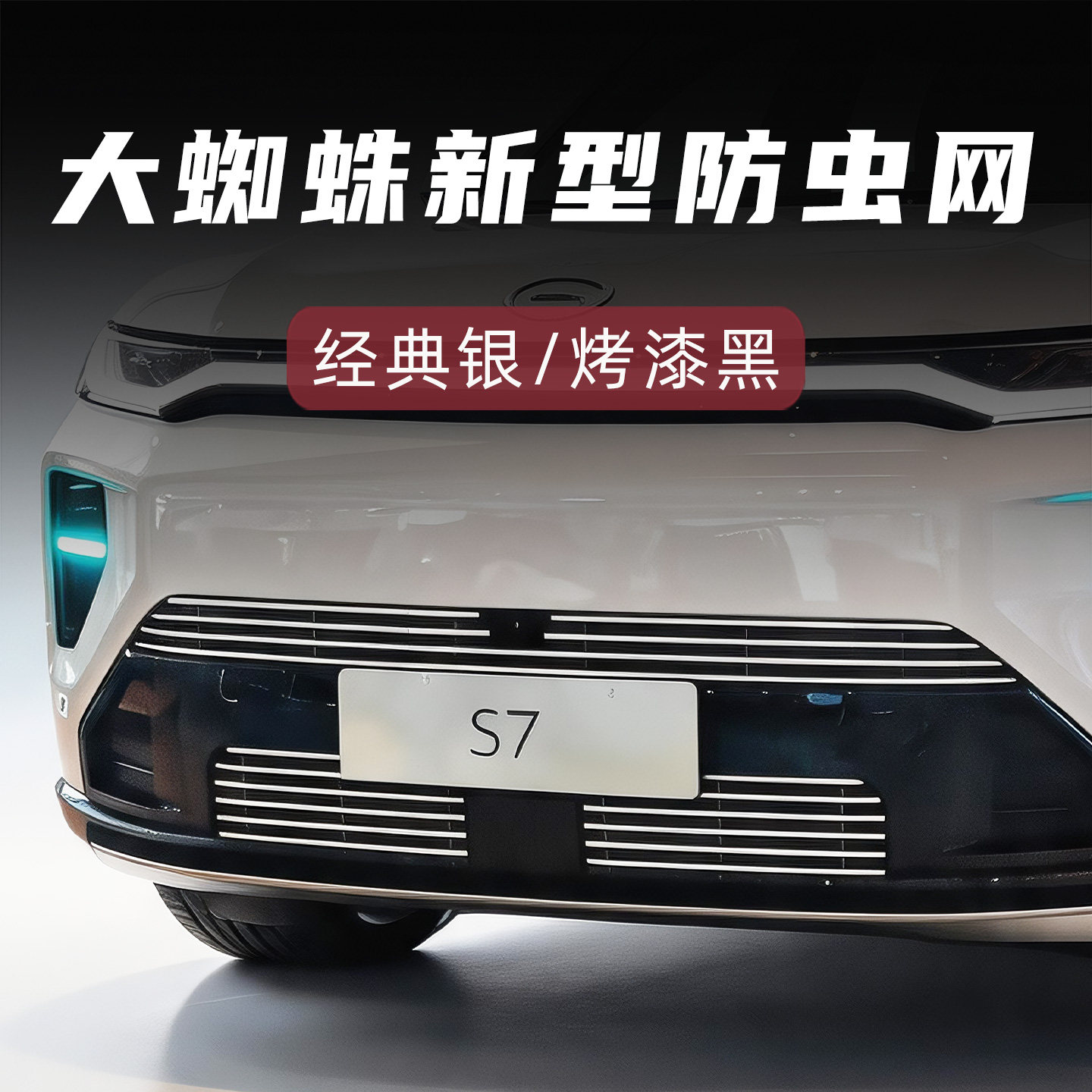 适用于广汽传祺向往S7前脸防虫网中网外观改装配件装饰条汽车用品