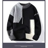 【网2】针织衫手工圆领毛衣情侣款A079-YM125-P48，男装针织衫/毛衣，电商A079