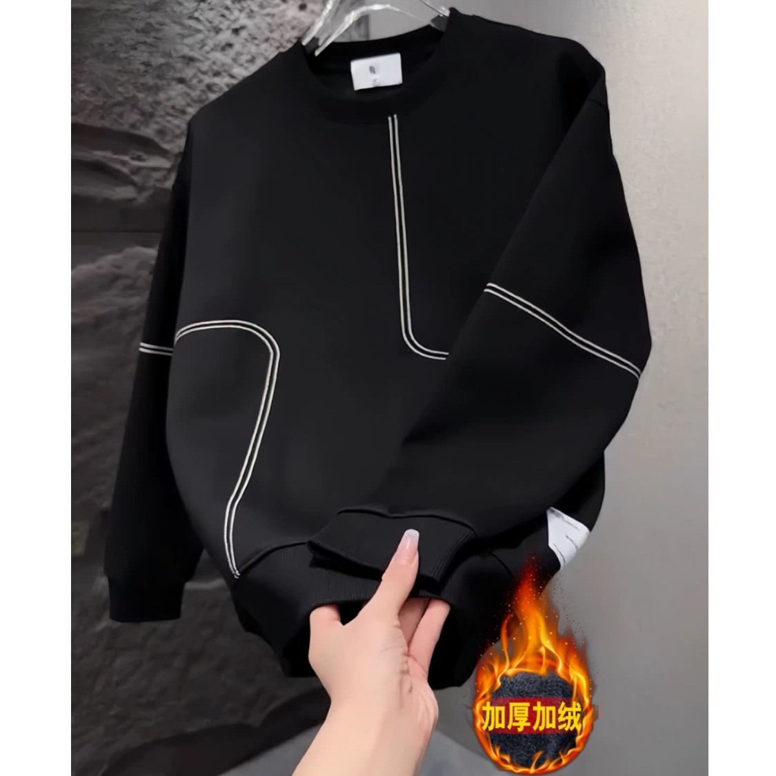 【001】加绒新款潮百搭长袖T恤A079-A170-P39，男装T恤，电商A079