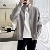 【网59】25拉链针织开衫男士外套A079-M40-P51，女装短外套，电商A079