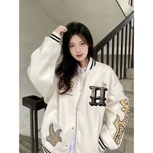 【262】25绣棒球服外套少女2025秋冬新款卫衣外套A079-JK39-P66图片