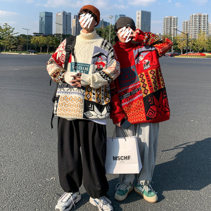 【15】2025宽松上衣服情侣装加绒针织衫A079-A146-p52图片